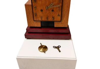 Art Deco Modernist Mantel Clock In the style of Hendrik Wouda, 1920s